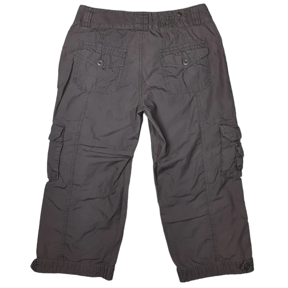 Marvin Richards Gray Khaki Crop Cargo Pant SZ 6 - Picture 5 of 13